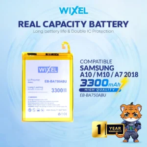 WIXEL Baterai Samsung Galaxy M10 / A7 2018 / A10 2019 EB-BA750ABU Double Power Original Batre Batrai Battery Ori HP Handphone