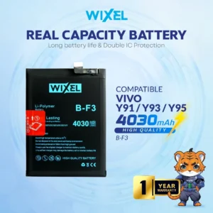 WIXEL Baterai Vivo Y91 Y93 Y95 B-F3 BF3 Double Power Real Capacity Original Battery Ori 100% Batre Batrai HP Handphone